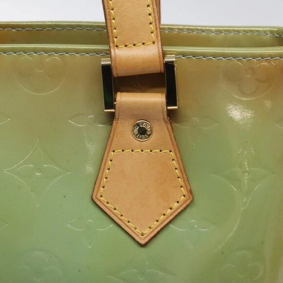 LOUIS VUITTON Monogram Vernis Houston Hand Bag Baby Blue - Picture 9 of 14